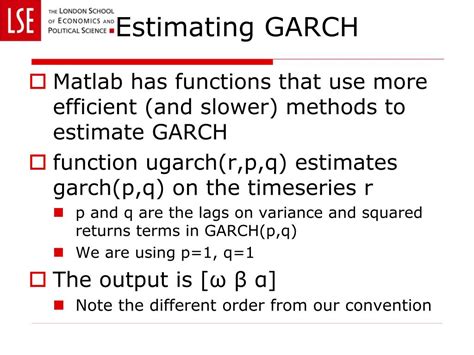 Using Midas to estimate a Garch.